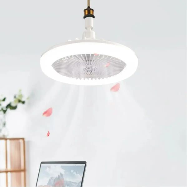 Лампа - вентилятор в патрон+пульт LED AROMATHERAPY FAN LIGHT CHP-008 RGB 2835RGB 00023732 фото
