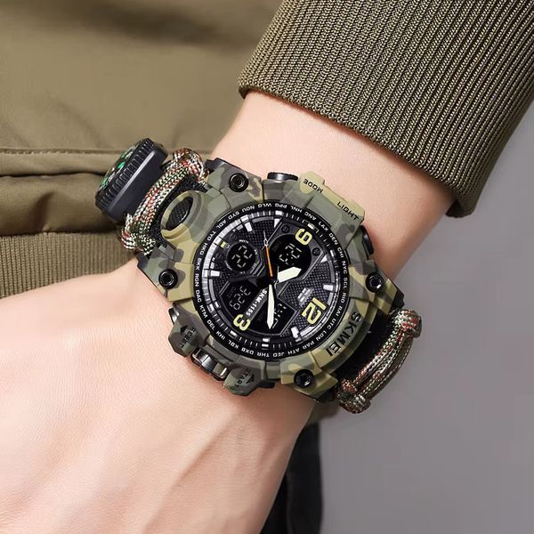 Часы наручные мужские SKMEI 1155BCMGN PARACORD 00022336 фото