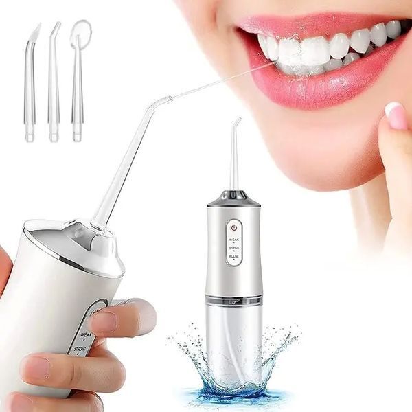 Іригатор портативний oral irrigator 3 режими роботи, 2 насадки 00014772 фото