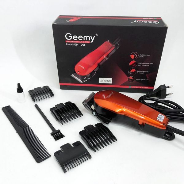 Машинка для стрижки GEMEI GM-1005, машинка для стрижки для дома, машинка для стрижки мужская 00014327 фото