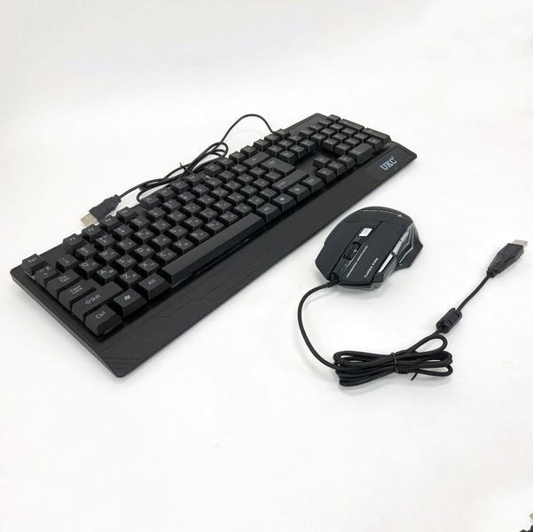 Клавіатура+мишка UKC з LED підсвічуванням від USB M-710, клавіатура ігрова з підсвічуванням та мишкою 00017264 фото