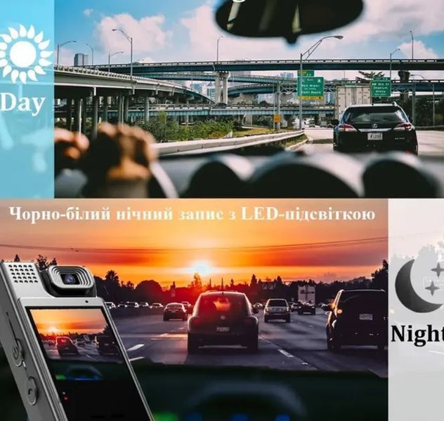 Видеокамера нагрудная Wi-Fi аккумуляторная боди камера с дисплеем 1.3 дюйма регистратор с фиксацией клипсой UKC L9 00017561 фото