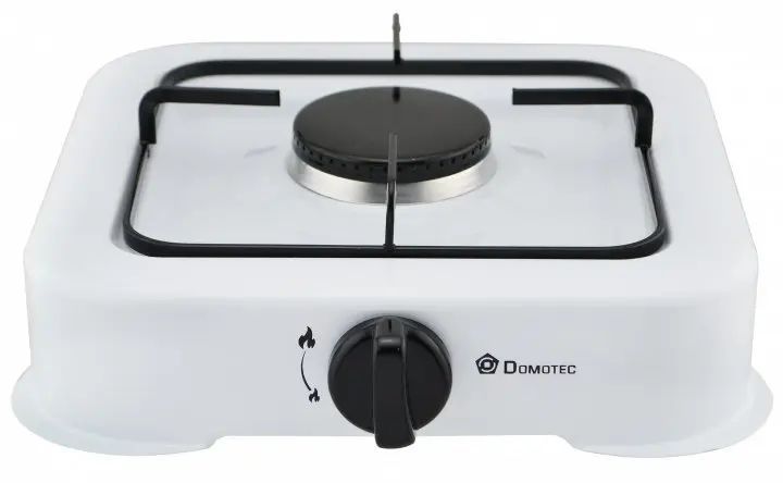 Плита газова настільна газова таганок Domotec MS 6601 біла 00021009 фото