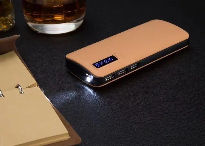 Портативное зарядное 20000 mahc экраном 3 USB + фонарик,павер банк, Power Bank 00017909 фото