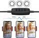 Набор блогера 3в1 Гибкий штатив с Led кольцом Ring Light + держатели для телефона и микрофона на подставке 00018275 фото 2