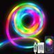 Розумна гнучка LED Neon RGB стрічка-шланг 10 метрів від USB керування режимами з телефону, Bluetooth додаток, пульт 00024898 фото 4