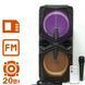 Колонка ZQS-8201 Бездротова переносна акустична Bluetooth з підсвічуванням мікрофоном AUX пульт Д/У 00017463 фото 13