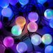 Гирлянда матовый шарик 28LED 5м (флеш) 10мм, Новогодняя бахрама, Светодиодная гирлянда, Уличная гирлянда 00024730 фото 1