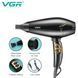 Мощный электрический профессиональный фен для волос VGR V-423 1800-2200W, Женский фен для волос 00014410 фото 1