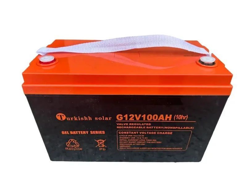 Гелевий акумулятор BATTERY GEL Turkishh Solar 12V 100 Ah 00024638 фото