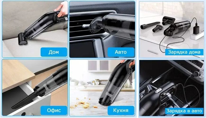 Автомобільний пилосос бездротовий акумуляторний Vacuum cleaner set AND-66-20 00021097 фото