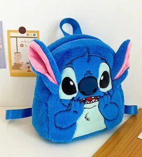 Плюшевый рюкзак Стич Disney Fairy Stitch мягкий детский рюкзак с ушками и мордочкой синий 00016623 фото