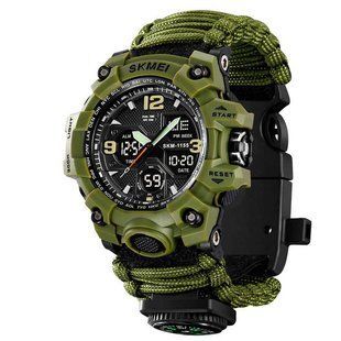Годинник наручний чоловічий SKMEI 1155BAG PARACORD 00022337 фото