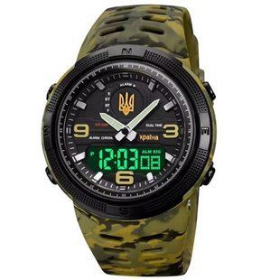Часы наручные мужские SKMEI 5561/1655CMGNBK, Военные тактические часы, Армейские часы, Тактические часы 00022120 фото