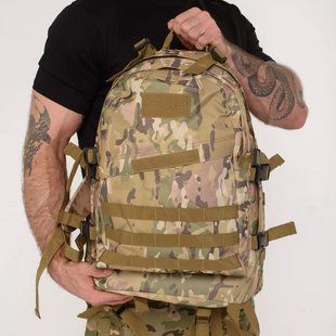 Прочный военный рюкзак 40л Multicam из MOLLE (Cordura 600D) 00018448 фото