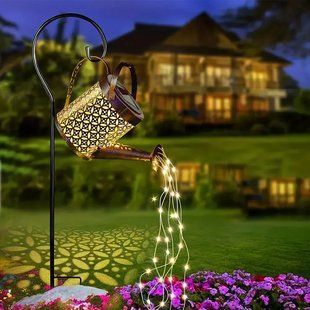 Садовый светильник на солнечной батарее "Лейка" 80см, Fairy lamp / Декоративный LED фонарь для сада 00023147 фото