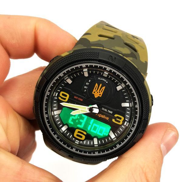 Часы наручные мужские SKMEI 5561/1655CMGNBK, Военные тактические часы, Армейские часы, Тактические часы 00022120 фото
