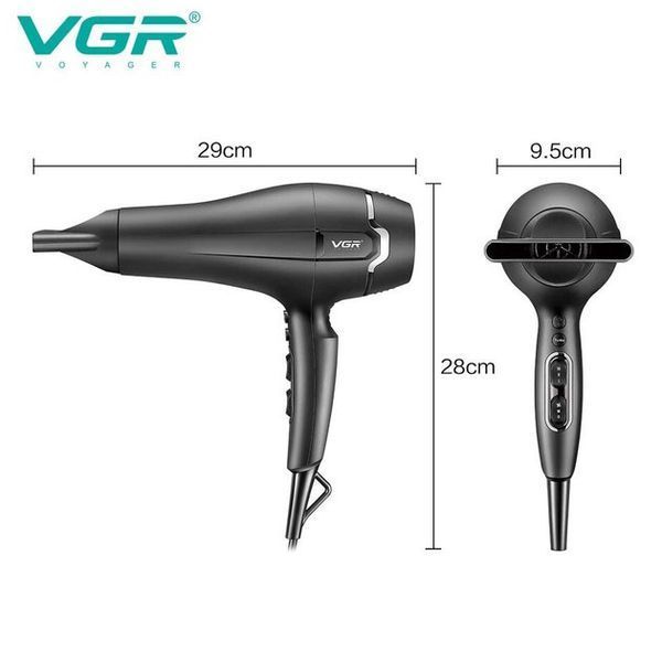 Профессиональный фен VGR V-450 для сушки укладки волос 2400 Вт режим Turbo, Воздушный стайлер для волос 00014411 фото