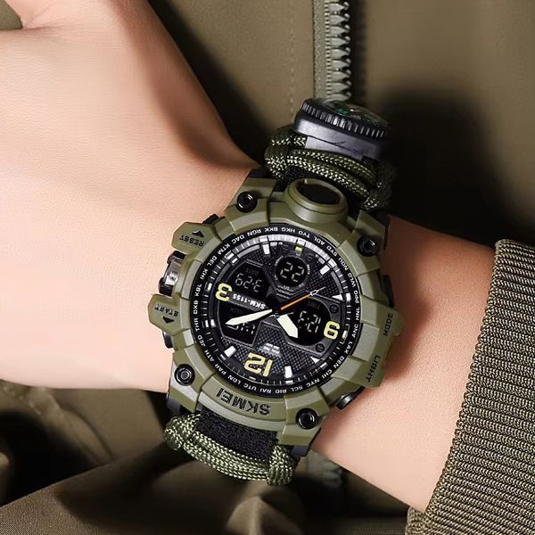 Годинник наручний чоловічий SKMEI 1155BAG PARACORD 00022337 фото