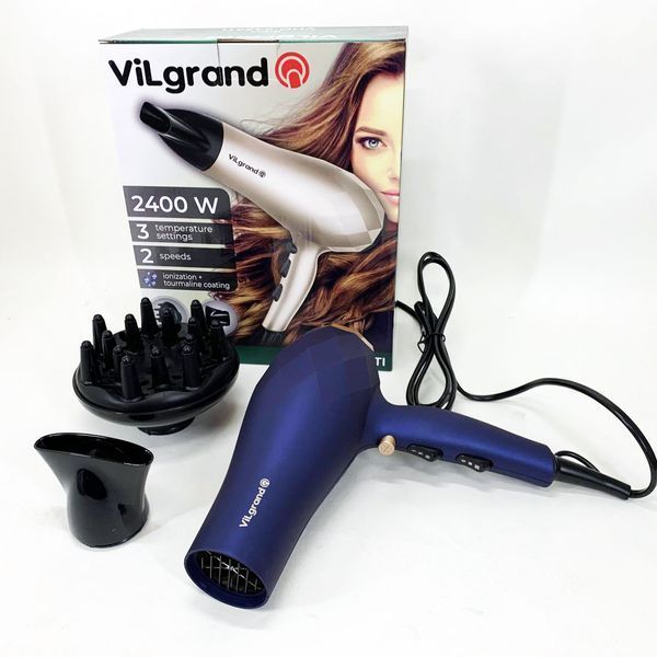 Фен VILGRAND VHD 2424TI. Колір: синій 00014880 фото