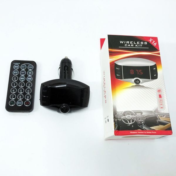 Автомобільний FM модулятор X16 FM трансмітер Bluetooth, FM трансмітер стерео, Трансмітер для музики 00016821 фото