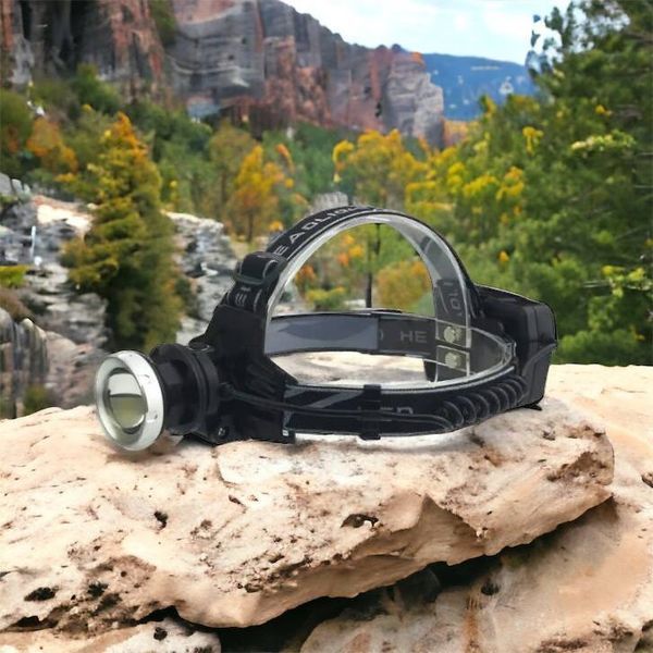 Ліхтарик на голову Bailong BL-8070-P50, LED налобний акумуляторний ліхтар, ліхтар на голову для риболовлі 00022859 фото