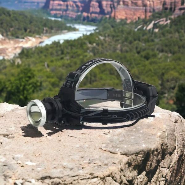 Ліхтарик на голову Bailong BL-8070-P50, LED налобний акумуляторний ліхтар, ліхтар на голову для риболовлі 00022859 фото