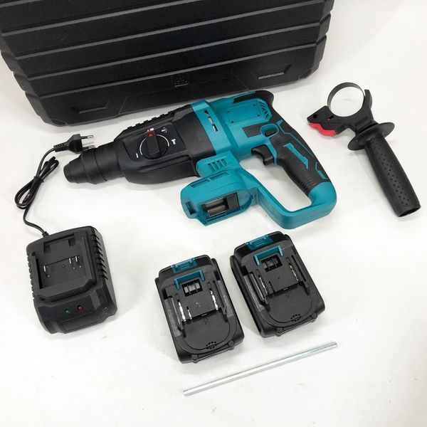 Перфоратор акумуляторний безщітковий KRAFFTEC 48V 2 акб 4.0AH дриль на акамуляторі для дому в кейсі 00012702 фото