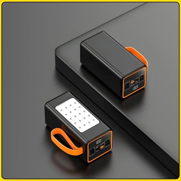 Повербанк&nbsp;100000 mAh&nbsp;з LED-ліхтариком&nbsp;і швидкою зарядкою&nbsp;Hoco JA88A 22.5W 00017910 фото