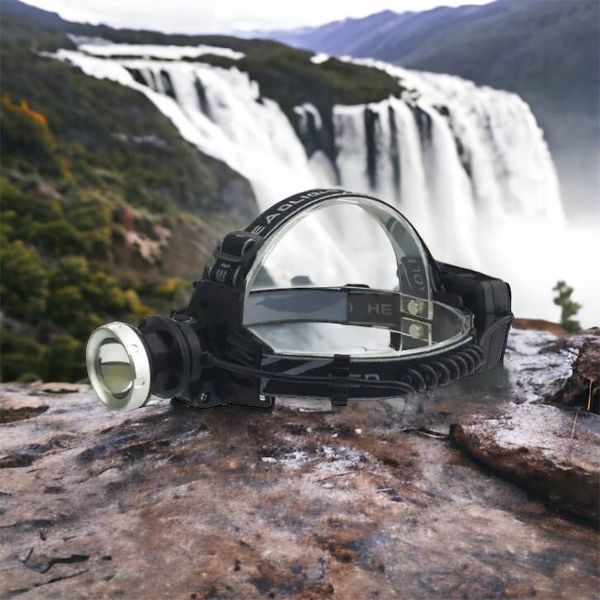 Ліхтарик на голову Bailong BL-8070-P50, LED налобний акумуляторний ліхтар, ліхтар на голову для риболовлі 00022859 фото