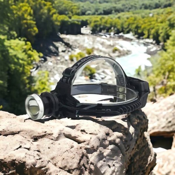 Ліхтарик на голову Bailong BL-8070-P50, LED налобний акумуляторний ліхтар, ліхтар на голову для риболовлі 00022859 фото
