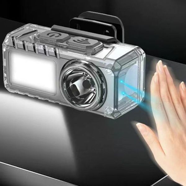 Ліхтар налобний YJ-A06-LED+6SMD, Тактичний ліхтар з червоним світлом на каску, Головний ліхтарик 00023075 фото