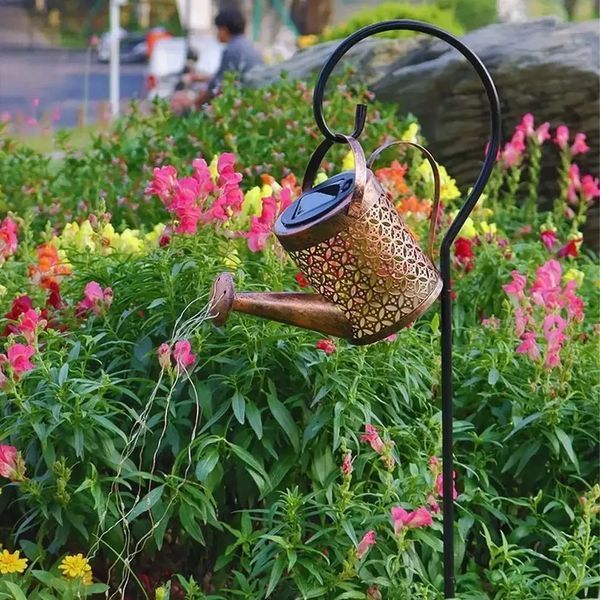 Садовий світильник на сонячній батареї "Лійка" 80см, Fairy lamp / Декоративний LED ліхтар для саду 00023147 фото
