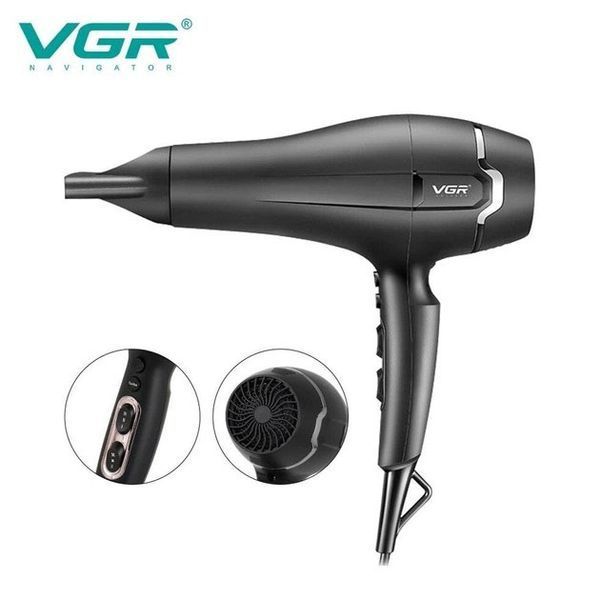 Профессиональный фен VGR V-450 для сушки укладки волос 2400 Вт режим Turbo, Воздушный стайлер для волос 00014411 фото