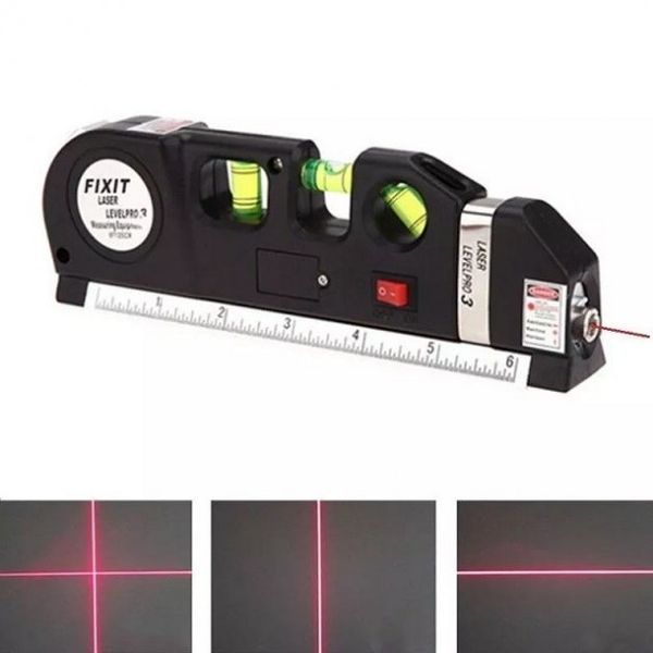 Лазерный уровень Laser Level Pro 3 со встроенной рулеткой, Высокоточный лазерный уровень 00012598 фото
