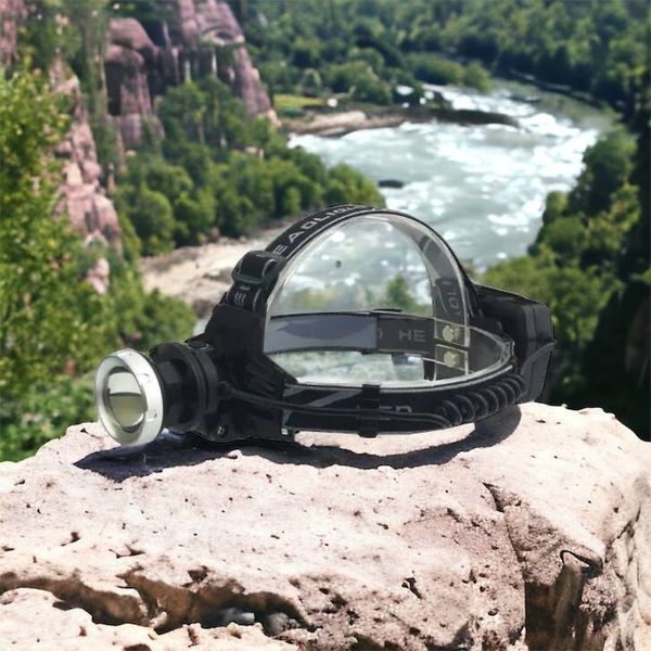 Ліхтарик на голову Bailong BL-8070-P50, LED налобний акумуляторний ліхтар, ліхтар на голову для риболовлі 00022859 фото