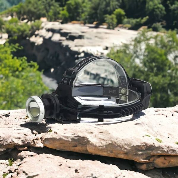 Ліхтарик на голову Bailong BL-8070-P50, LED налобний акумуляторний ліхтар, ліхтар на голову для риболовлі 00022859 фото