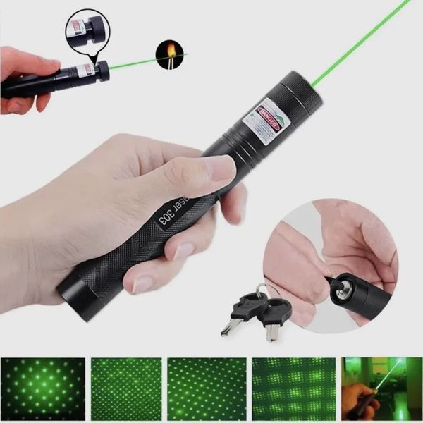 Лазерна указка Green Laser Pointer JD-303, Лазери із зеленим променем лазера, Лазерна указка брелок 00023419 фото