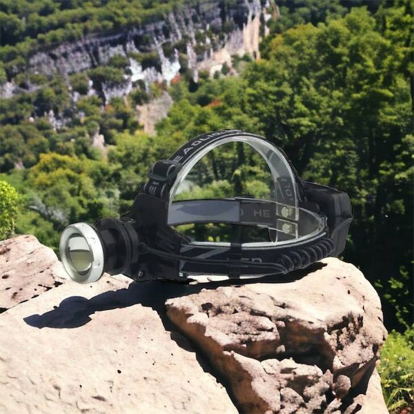 Ліхтарик на голову Bailong BL-8070-P50, LED налобний акумуляторний ліхтар, ліхтар на голову для риболовлі 00022859 фото