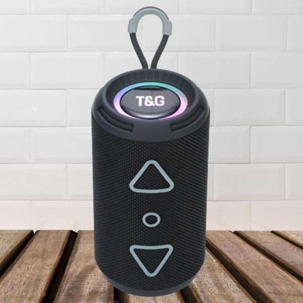 Bluetooth колонка портативна TG656 FM-радіо, акумуляторна колонка для музики. Колір: чорний 00017238 фото