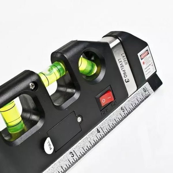 Лазерный уровень Laser Level Pro 3 со встроенной рулеткой, Высокоточный лазерный уровень 00012598 фото
