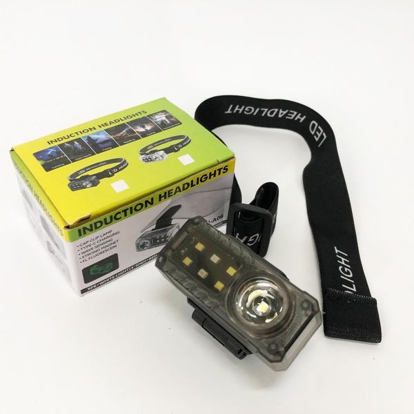 Ліхтар налобний YJ-A06-LED+6SMD, Тактичний ліхтар з червоним світлом на каску, Головний ліхтарик 00023075 фото