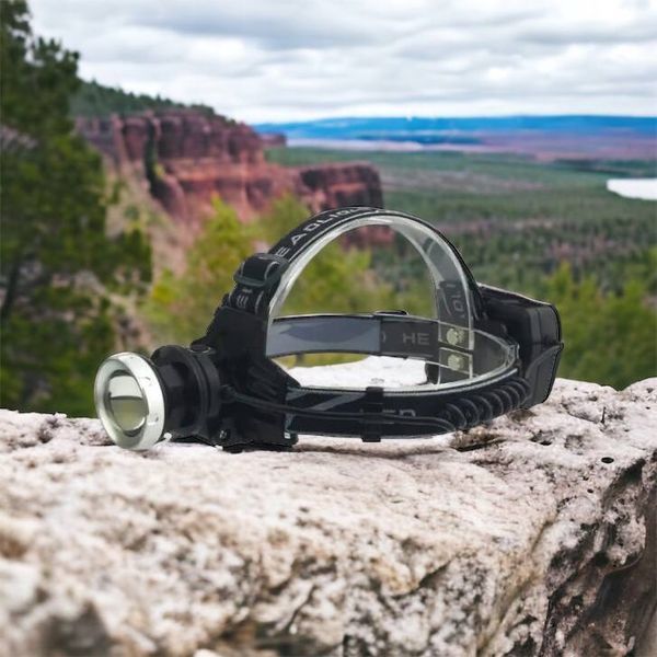 Ліхтарик на голову Bailong BL-8070-P50, LED налобний акумуляторний ліхтар, ліхтар на голову для риболовлі 00022859 фото