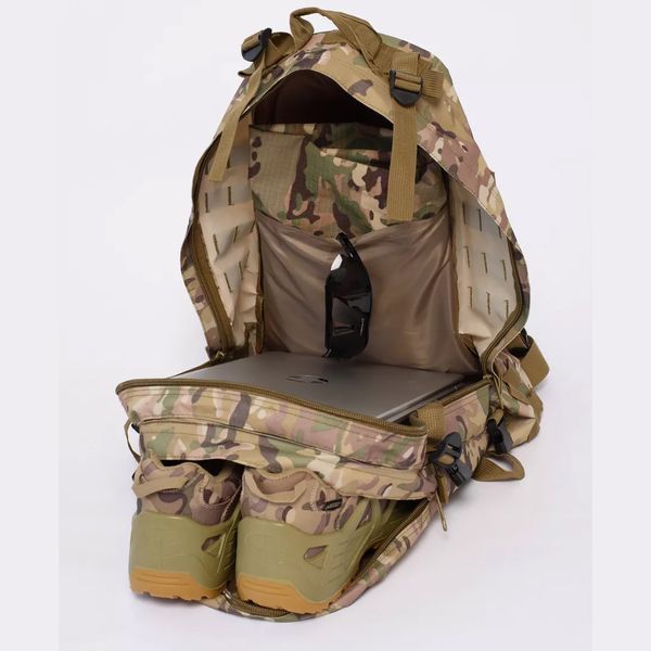 Прочный военный рюкзак 40л Multicam из MOLLE (Cordura 600D) 00018448 фото