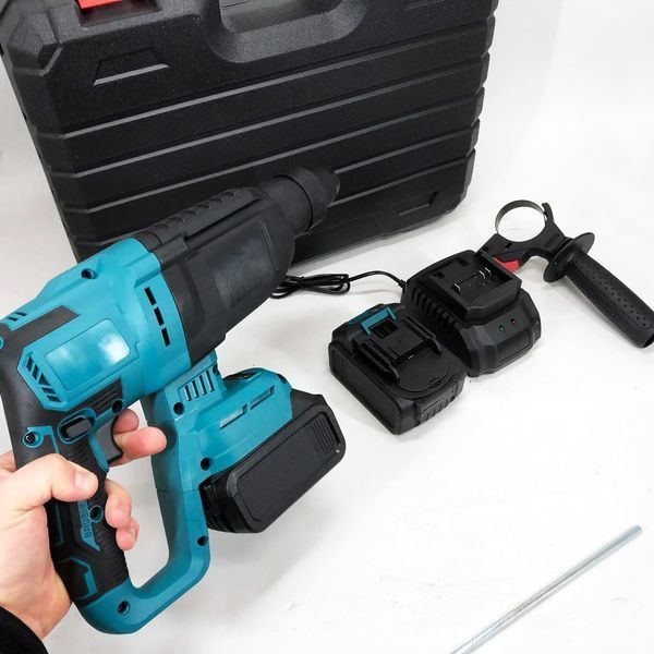 Перфоратор акумуляторний безщітковий KRAFFTEC 48V 2 акб 4.0AH дриль на акамуляторі для дому в кейсі 00012702 фото