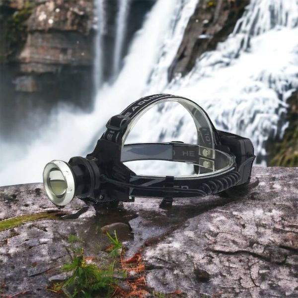 Ліхтарик на голову Bailong BL-8070-P50, LED налобний акумуляторний ліхтар, ліхтар на голову для риболовлі 00022859 фото