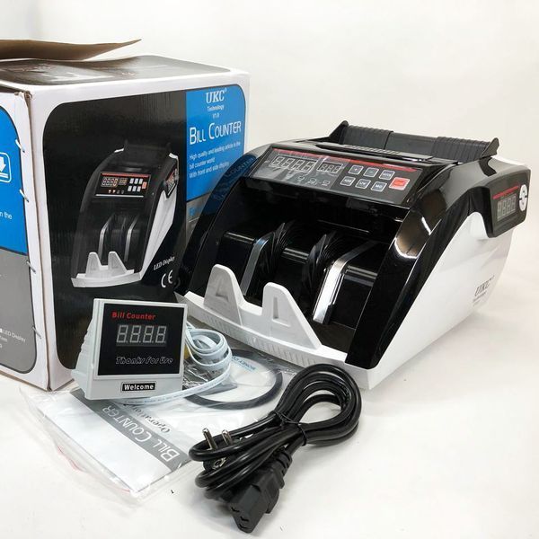 Счетная машинка для денег Bill Counter UV MG 5800 детектор валют + Внешний дисплей, счетчик банкнот 00012614 фото