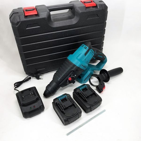 Перфоратор акумуляторний безщітковий KRAFFTEC 48V 2 акб 4.0AH дриль на акамуляторі для дому в кейсі 00012702 фото
