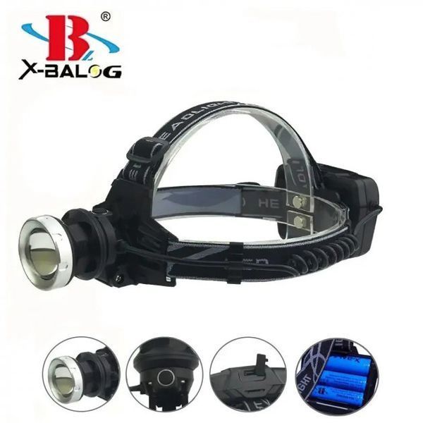 Ліхтарик на голову Bailong BL-8070-P50, LED налобний акумуляторний ліхтар, ліхтар на голову для риболовлі 00022859 фото