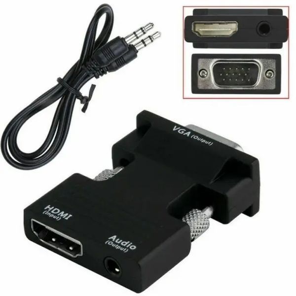 Конвертер с HDMI на VGA OUT Black 00018251 фото